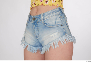 Lilly Bella blue jeans shorts casual dressed hips 0002.jpg